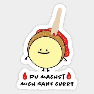 Funny currywurst Sticker